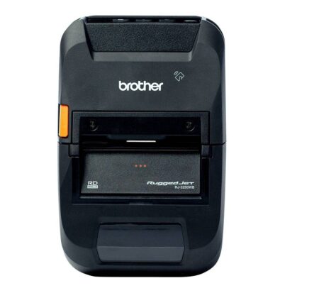 Impresora Portátil Para Etiquetas Y Tickets Brother Rj3250Wbl – Térmica Directa, USB, WiFi, Bt, Imprime Etiquetas Y Tickets De Hasta 2.8 Pulgadas De Ancho