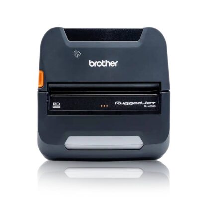 Impresora Portatil Para Etiquetas Y Tickets Brother Rj4230Bl – Térmica Directa, USB, Mfi, Bt, Imprime Etiquetas Y Tickets De Hasta 4.09 Pulgadas De Ancho