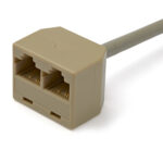 Cable Adaptador Splitter RJ45 2Hem-1Mach, 33Cm, Rj45Splitter