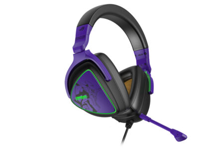 DIADEMA AUDIFONO C/MICROFONO ASUS ROG DELTA S EVA EDITION CANCELACION DE RUIDO AI/RGB/USB-C/NEGRO-MORADO
