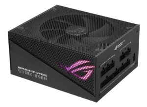 FUENTE DE PODER 850W ASUS ROG-STRIX-850G-AURA-GAMING, 80PLUS GOLD, 20+4 PIN ATX, 135MM, NEGRO