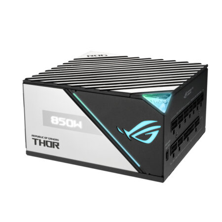 FUENTE DE PODER 850W ASUS/MODULAR,PANTALLA OLED,RGB,80PLUS PLATINUM II, ROG-THOR-850P2-GAMING