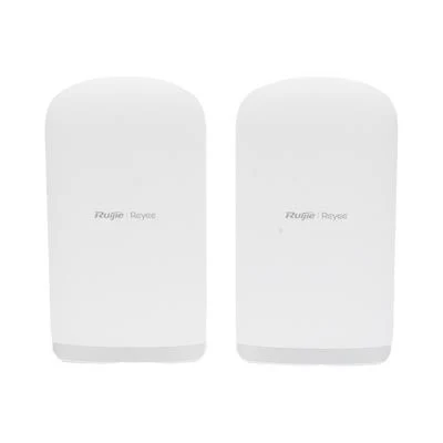 Kit Punto A Punto Ruijie Rg-Est350G Pre-Configurado Hasta 5Km/Administrable En La Nube/Banda 5Ghz AC Wave2 Mu-MIMO 2X2/Puertos 10/100/1000