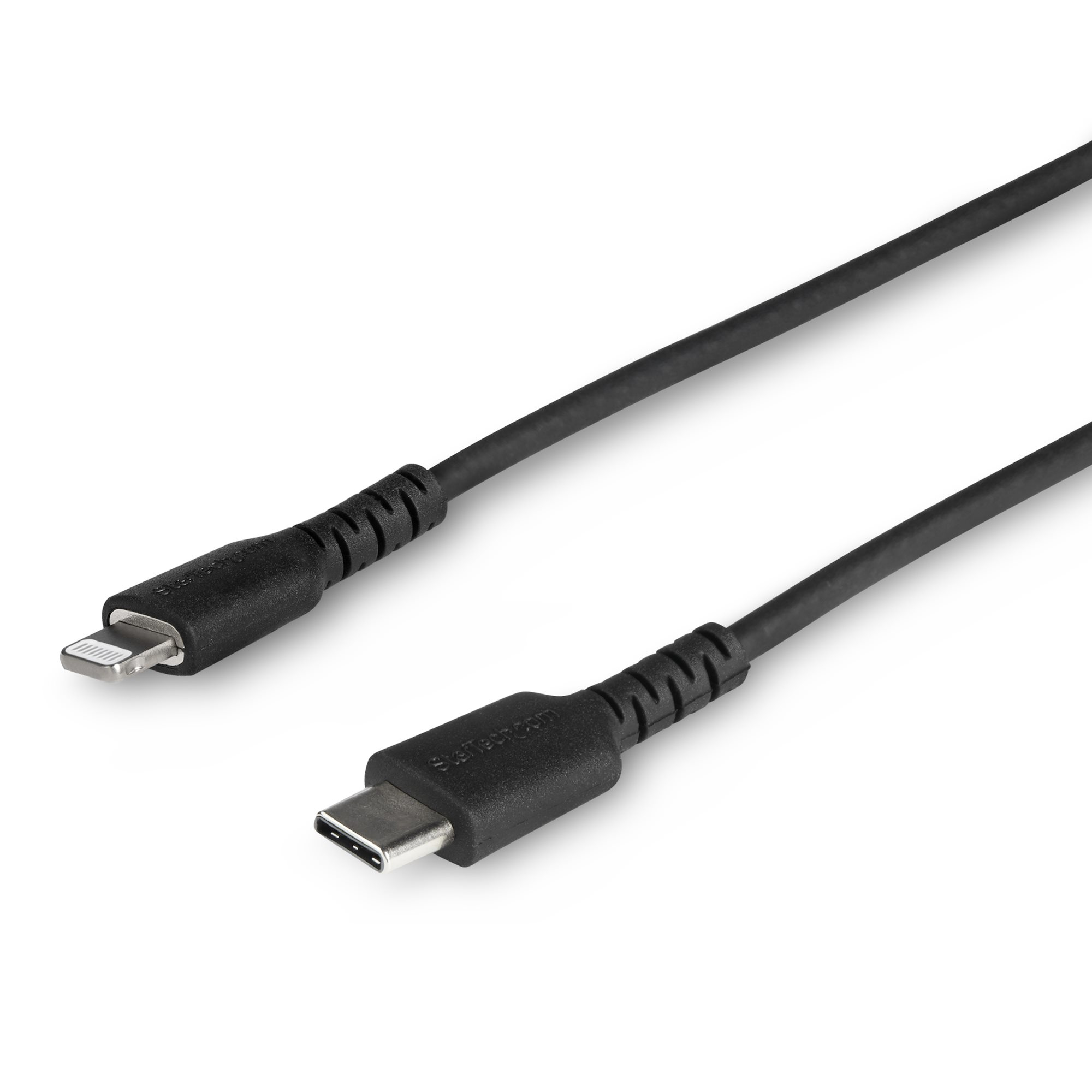 CABLE USB-C A LIGHTNING DE 1M COLOR NEGRO - CERTIFICADO MFI
