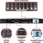 RACK MULTICONTACTO STEELPRO SW-30A10 SUPRESOR DE PICOS/10 CONTACTOS/127V