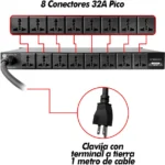 RACK MULTICONTACTO STEELPRO SW-30A10 SUPRESOR DE PICOS/10 CONTACTOS/127V