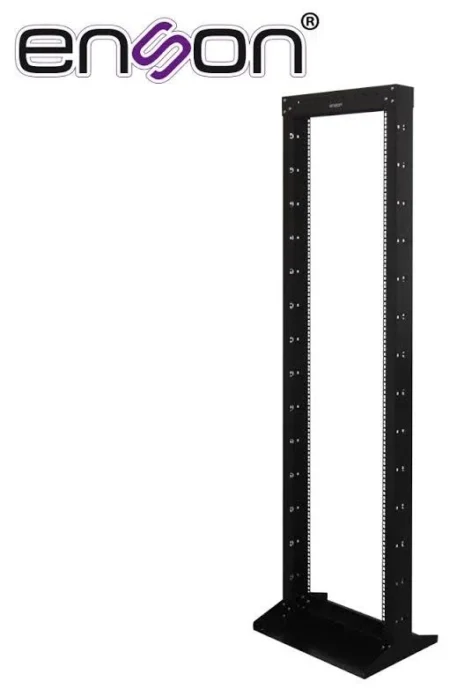 Rack Vertical Enson Ens-Rack244 De 42Ur/2 Postes Empotrable/Compatible Con Todos Los Accesorios De Racks Y Gabinetes Enson/Color Negro