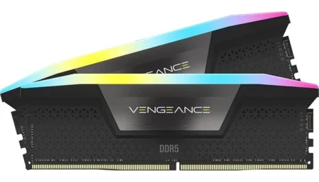 Memoria DDR5 32Gb 6400Mhz Corsair Vengeance Rgb Cmh32Gx5M2B6400C36 (2X16Gb), Color Negro, Non-ECC, Cl36, Xmp