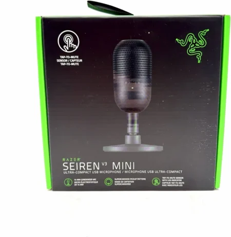 Microfono Gamer Razer Seiren V3 Mini Rz19-05050200-R3U1 Compact USB, 20-20000Hz, Color Rosa