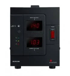 ## REGULADOR DE VOLTAJE SMARTBITT SBAVRC3000 PARA LINEA BLANCA, R-BITT AC3000, 2000W, 3000VA, ENTRADA 120V, SALIDA 120V, 4 CONTACTO (OPENBOX)