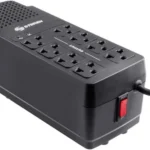 Regulador Steren Reg-1050 1000 Watts/140J/8 Contactos/Negro