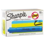 12 Piezas Resaltador Sharpie 25010B Color Azul