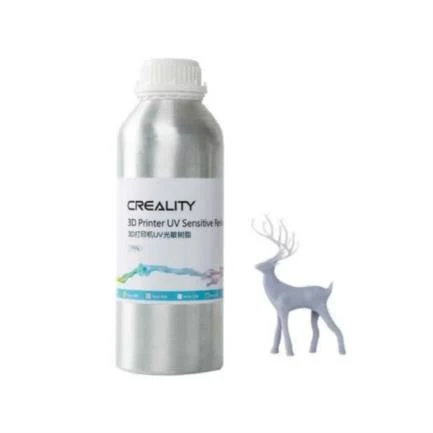 Resina Para Impresora 3D Creality 3302020089, Rigida Estandar Plus, 1Kg, Gris