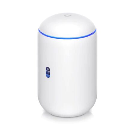 ROUTER INALAMBRICO UBIQUITI UDR 2.4-5GHZ/BANDA DUAL/4 PUERTOS LAN 2 CON SALIDA POE/MU-MIMO/WI-FI 6/1 ANTENA INTERNA 4.3DBI/BLANCO