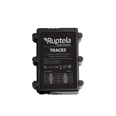 LOCALIZADOR VEHICULAR 2G Y 4G IP67 RUPTELA TRACE-5-PLUS RASTREO/DETECCION DE JAMMER/IDEAL PARA MOTOCICLETAS/APAGADO REMOTO