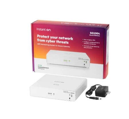 Secure Gateway Hpe Instant On Sg1004 4 Puertos Gigabit – Firewall, VPN, Balanceador De Carga Ids/IPS (S0G33A)