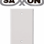 Placa De Pared Ciega Saxxon A175, Sin Puertos, Color Blanco