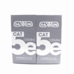 Saxxon Outpcat5Ecopext - Bobina De Cable Utp Cat5E 100% Cobre/ 305 Metros/ Exterior Con Doble Forro/ Color Negro/ Ideal Para Cableado De Redes