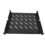 Charola P/ Gabinete 19" Saxxon Sx-Ch-19X1U-600 1Ur/47X35Cm/Ventilada/Color Negro