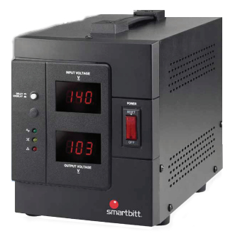 Regulador De Voltaje Smartbitt Sbavrc3000 Para Linea Blanca, R-Bitt Ac3000, 2000W, 3000Va, Entrada 120V, Salida 120V, 4 Contacto/Sbavrc3300