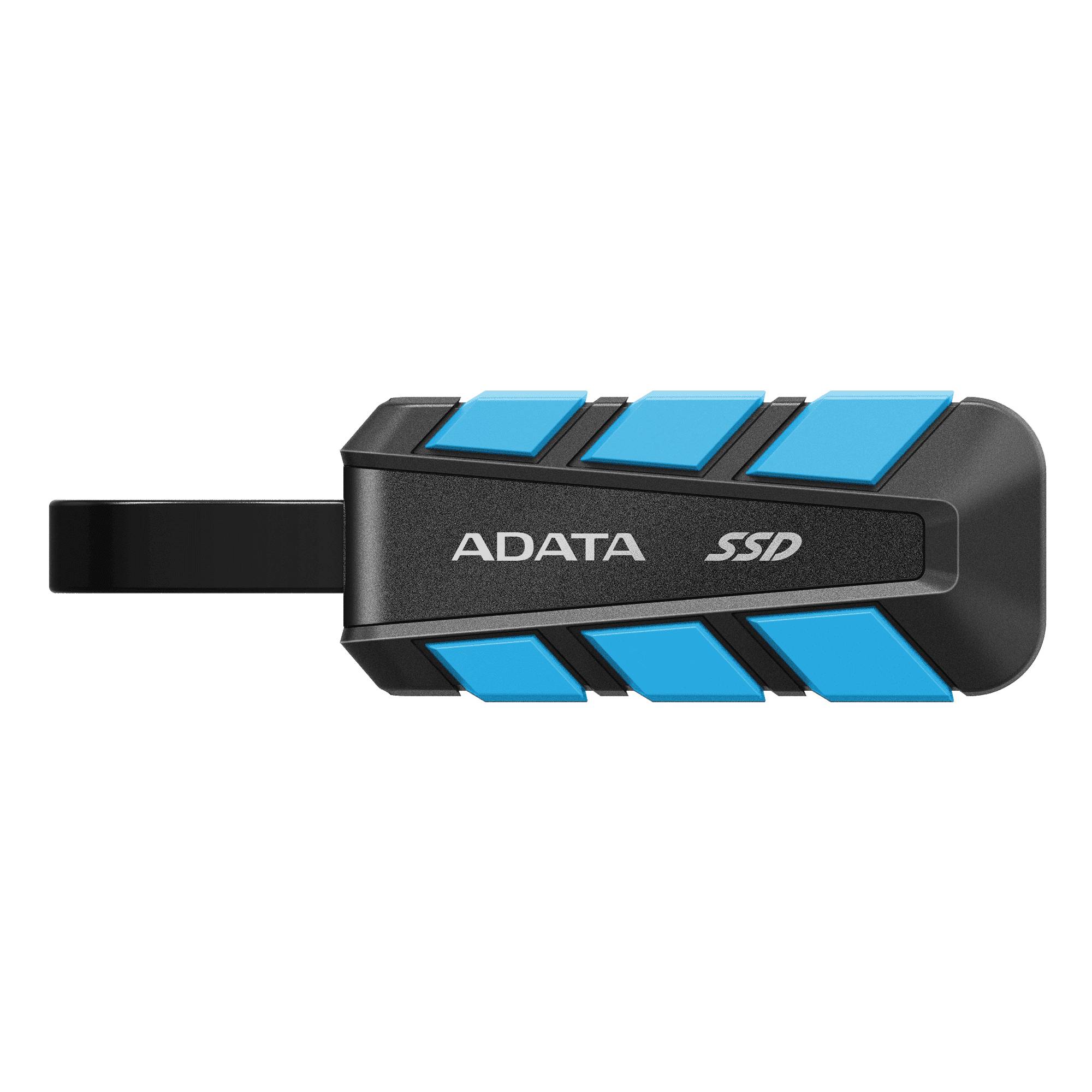U. Estado Solido Ssd Externo Usb-c 2tb Adata Sc740-2000g-cbu Usb 3.2/resistente A Caidas/color Azul-negro