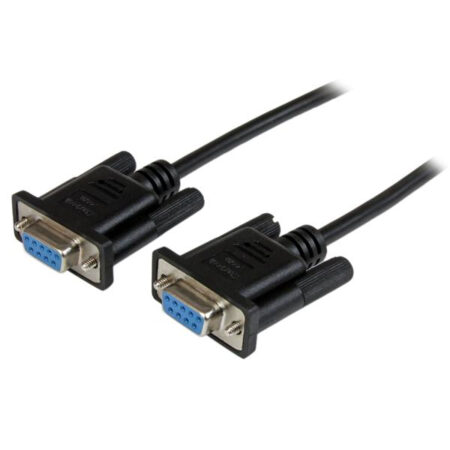 Cable De Modem Nulo Serial Rs232 Db9 Hembra-Hembra 2M Negro Startech Scnm9Ff2Mbk