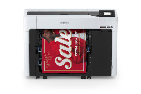 Epson Surecolor T3770Dr (Sct3770Dr) De 24 Pulgadas Doble Rollo O Rebobinador De 5 Tintas Y Adobe Postscript –