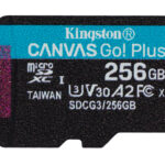 MEMORIA MICROSDXC 256GB KINGSTON CANVAS GO! PLUS SDCG3/256GB UHS-I U3 V30 A2 CLASE 10 C/ADAPTADOR