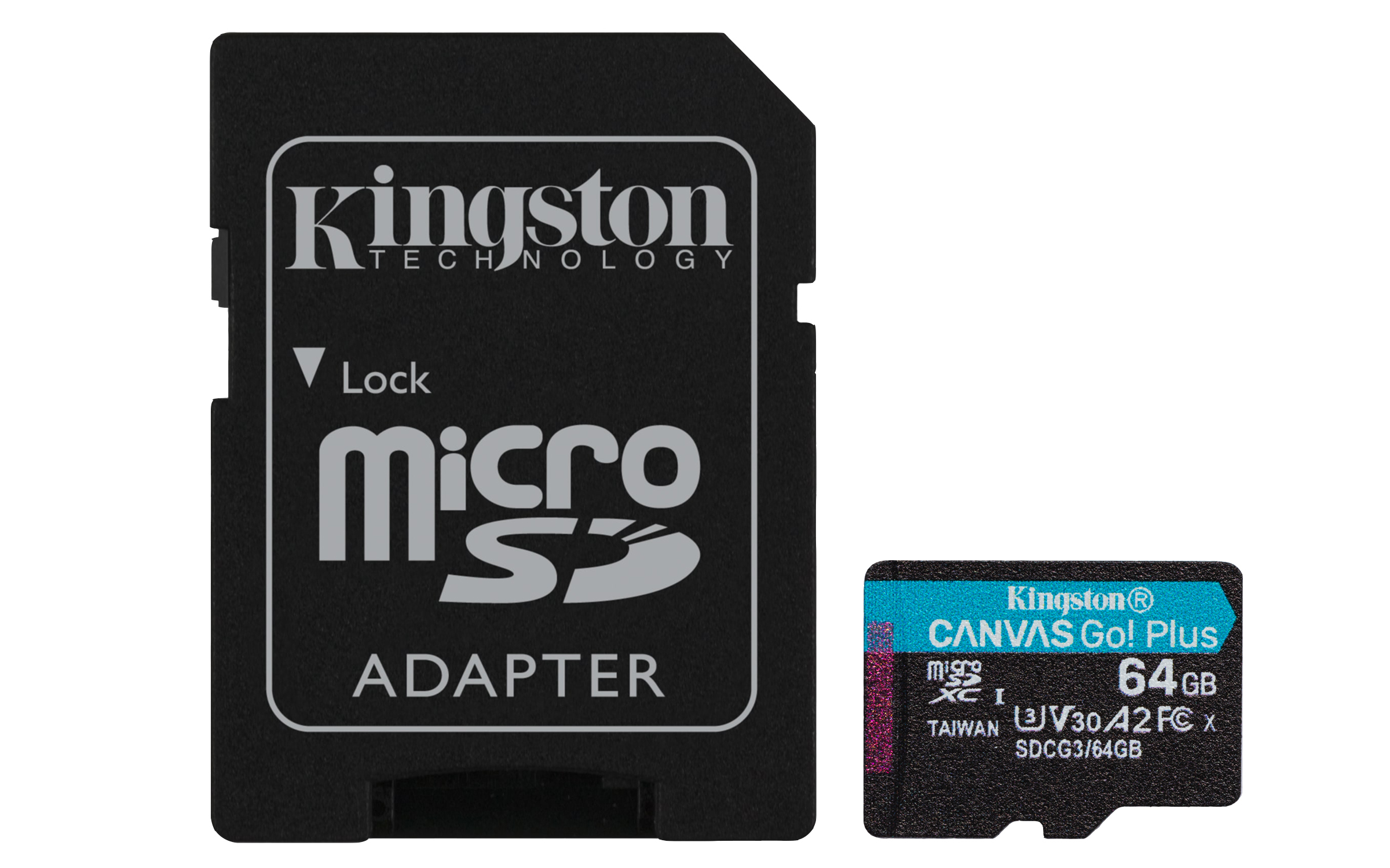 Memoria Microsdxc 64gb Kingston Sdcg3/64gb Canvas Go Plus Uhs-i Clase 10, C/adaptador