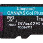 KINGSTON MEMORIA 1TB MICROSDXC CANVAS GO PLUS A2 U3 V30 CARD ADAPT