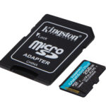 KINGSTON MEMORIA 256GB MICROSDX C CANVAS GO PLUS A2 U3 CARD   ADAPT