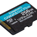 KINGSTON MEMORIA 256GB MICROSDX C CANVAS GO PLUS A2 U3 CARD   ADAPT