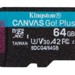 Memoria Microsdxc 64Gb Kingston Canvas Go! Plus/Uhs-I/Clase 10/Con Adaptador/Sdcg4/64Gb