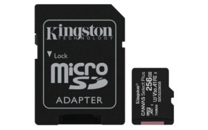 MEMORIA MICROSD 256GB KINGSTON CANVAS SELECT PLUS CLASE 10 C/ADAPTADOR, SDCS2/256GB