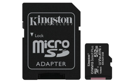 Memoria MicroSD 512Gb Kingston Sdcs2/512Gb Canvas Select Plus Clase 10 C/Adaptador