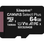 Memoria Microsdhc 64Gb Kingston Sdcs2/64Gb Canvas Select Plus Uhs-I Clase 10, C/Adaptador