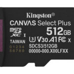 Sdxc Memoria Kingston 512Gb Canvas Select Plus Gen3 150Mb/S C10
