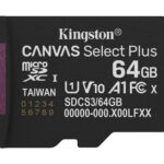 Memoria Microsdxc 64Gb Kingston Canvas Select Plus Gen3 Sdcs3/64Gb Clase 10/Con Adaptador