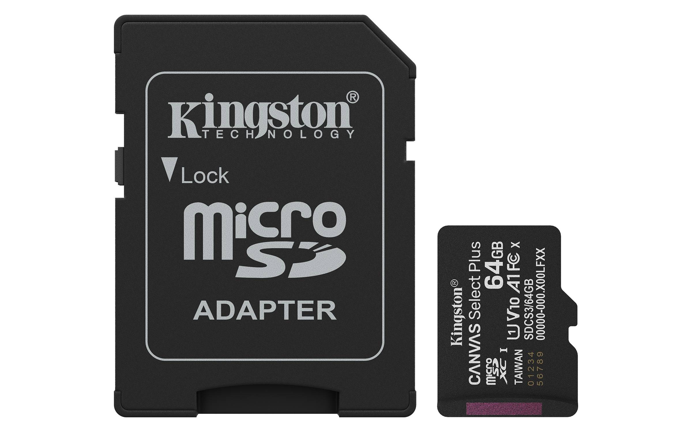Sdxc Memoria Kingston 64gb Canvas Selectplus Gen3 100mb/s C10
