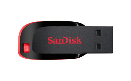 Memoria USB Sandisk Cruzer Blade Cz50, 128Gb, USB-A 2.0, Lectura 150Mb/S, Negro/Rojo