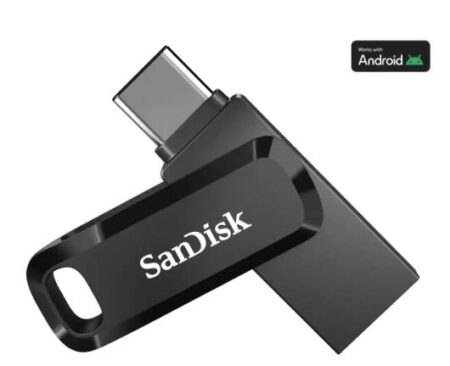 Memoria USB 128Gb Sandisk Ultra Dual Drive USB-C,Negro-Plata,Sdddc3-128G-G46