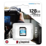 MEMORIA SDXC 128GB KINGSTON SDG3/128GB CANVAS GO! PLUS UHS-I U3 V30 CLASE 10