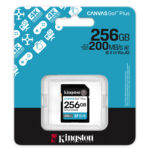 KINGSTON MEMORIA 256GB SDXC CAN VAS GO PLUS GEN4 200MB S C10 UHS-I