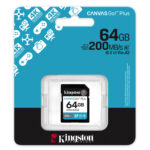 KINGSTON MEMORIA 64GB SDXC CANV AS GO PLUS GEN4 200MB S C10 UHS