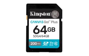 MEMORIA SD 64GB KINGSTON CANVAS GO! PLUS GEN4/CLASE 10/UHS-I/SDG4/64GB