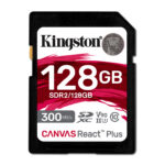 MEMORIA SDXC 128GB KINGSTON CANVAS REACT PLUS SDR2/128GB UHS-II CLASE 10