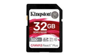 MEMORIA SDHC 32GB KINGSTON SDR2/32GB, CANVAS REACT PLUS CL10