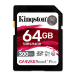 Memoria Sdxc 64Gb Kingston Sdr2/64Gb Canvas React Plus/Clase 10/Uhs-Ii