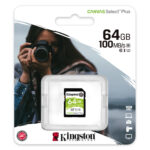 Memoria Sdxc 64Gb Kingston Sds2/64Gb Canvas Select Plus Clase 10 Uhs-I