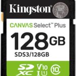 MEMORIA SDXC 128GB KINGSTON SDS3/128GB CANVAS SELECT PLUS/UHS-I CLASE 10